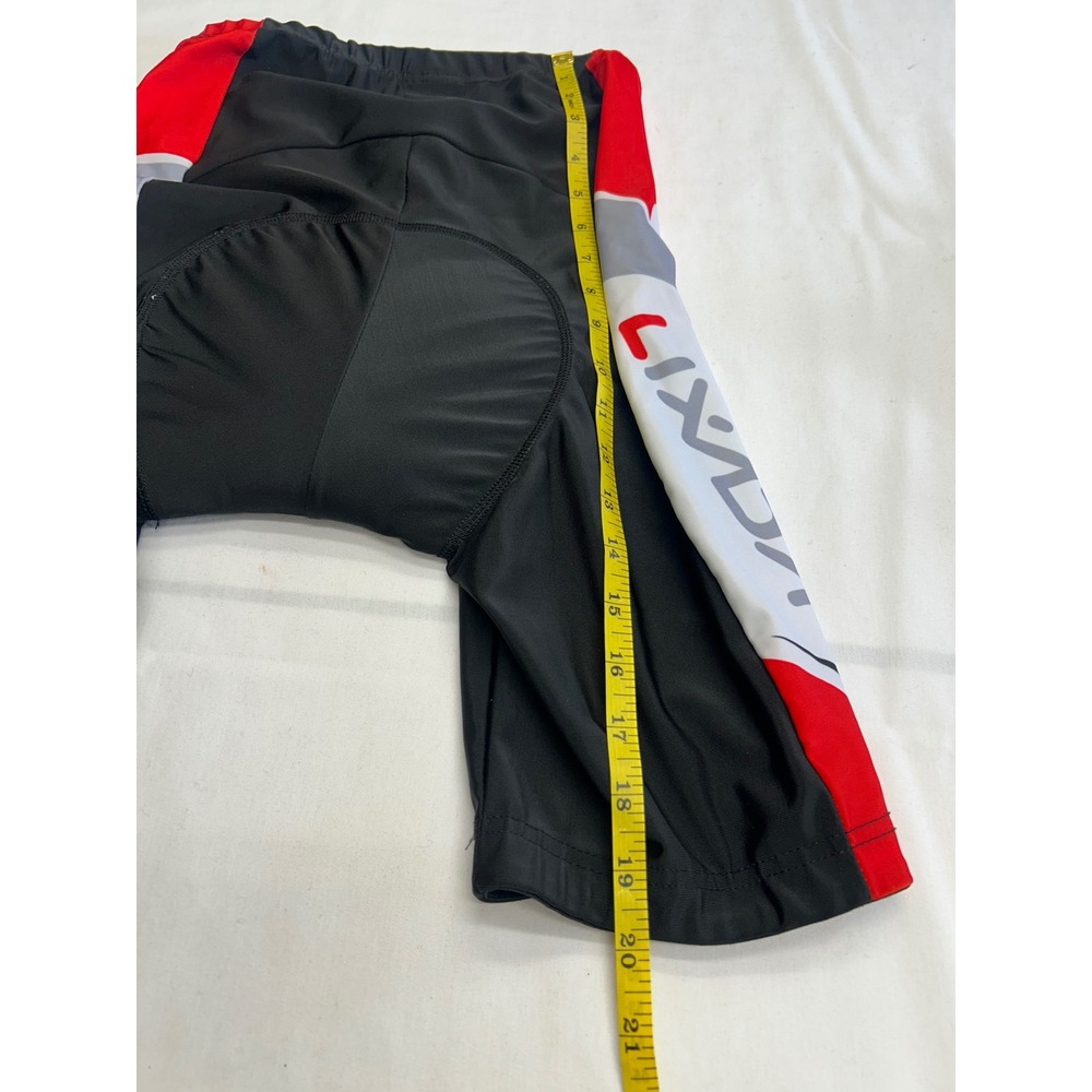 Lixada Padded Cycling Shorts Men Size S Black Red Activewear - Picture 6 of 7